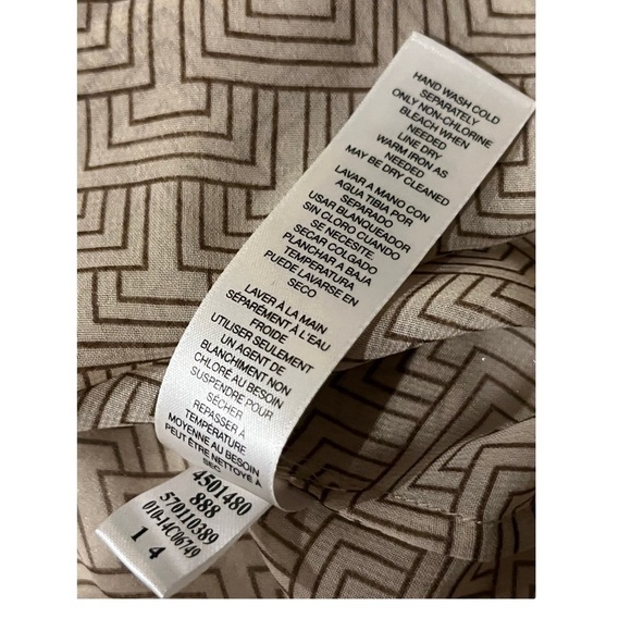 Chico’s Crafted Artisan Emery sheer beaded Top 2 (12US) - Picture 7 of 11